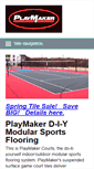 Mobile Screenshot of playmakercourts.com