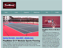 Tablet Screenshot of playmakercourts.com